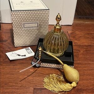 Large Penhaligon’s/Marco Franck Vintage Style Atomizer Perfume Bottle - Gold